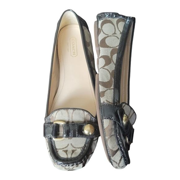 Coach Hellen Brown Leather Flat Loafer Shoes Slip On Women's US‎ 7B - Picture 5 of 10